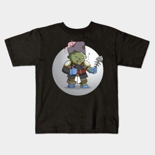 Relic Hunters - Green Zombie with Chainmail Kids T-Shirt